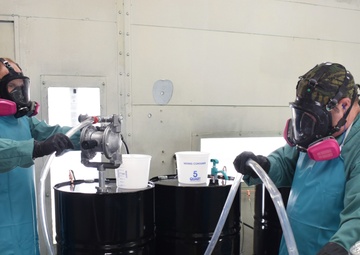Crane Army Produces Hand Sanitizer to Support Warfighter