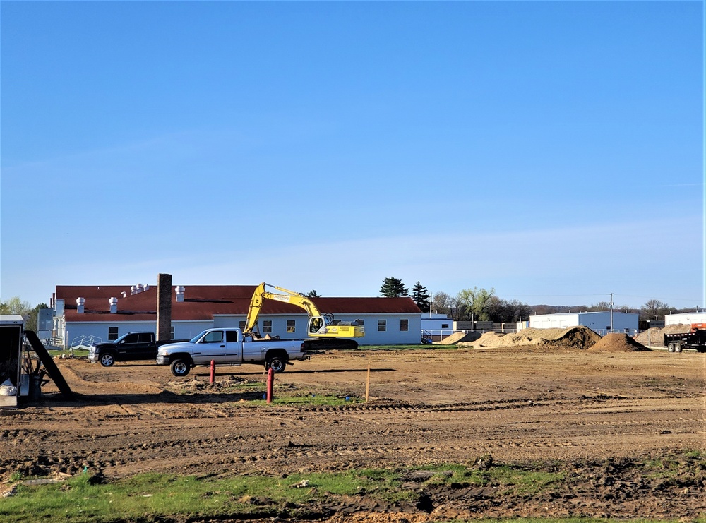 Building demolition for new construction at Fort McCoy