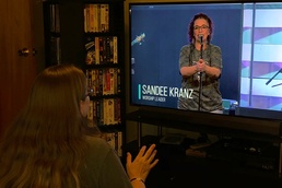 SMDC team member worships from home during pandemic