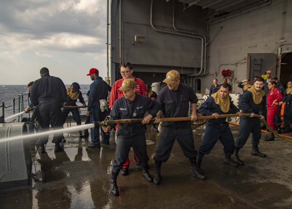 USS Harry S. Truman (CVN 75) transits the Atlantic Ocean