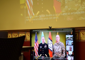 Arkansas video teleconferences with Guatemalan military leaders