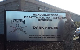 The first Washington National Guard graduate from the Ranger Team Leader Initiative