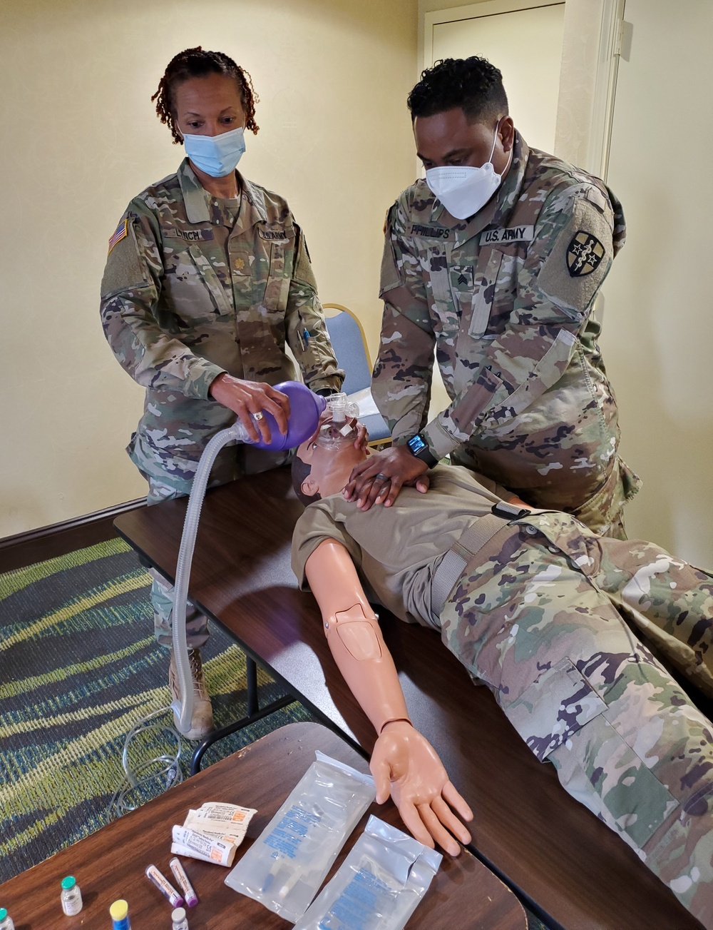 Army Reserve 7457th Medical Battalion conducts training