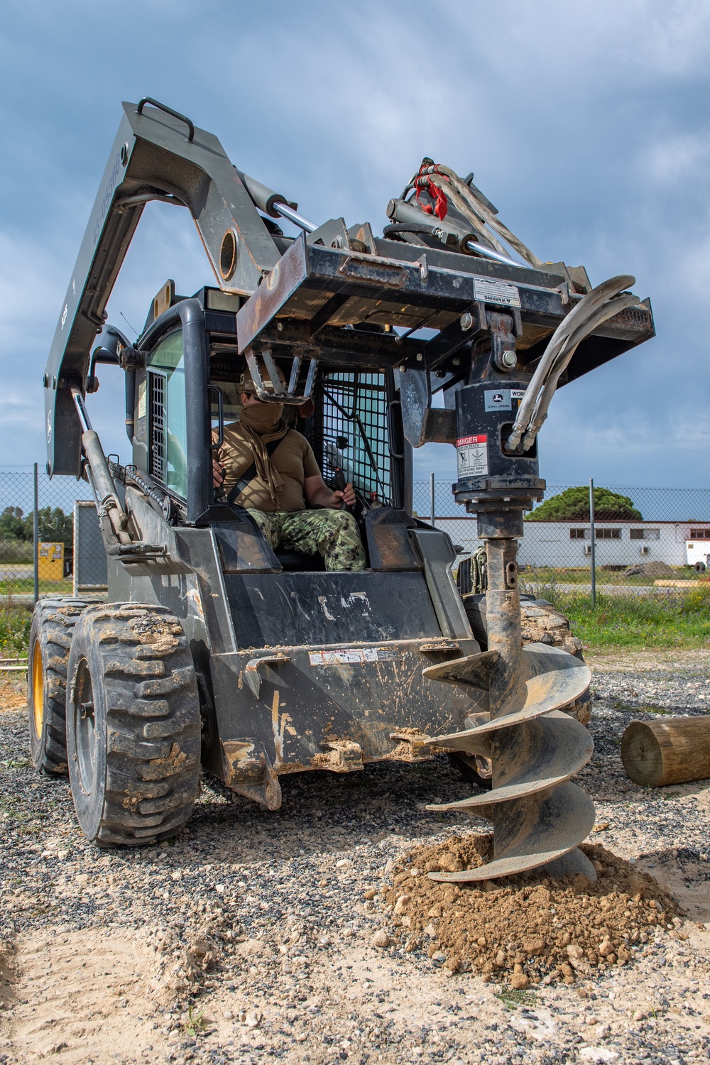 NMCB 1 Seabees construct USMC obstacle course on Naval Station Rota