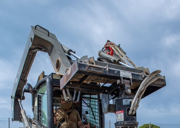 NMCB 1 Seabees construct USMC obstacle course on Naval Station Rota