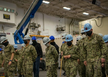 USS Carl Vinson (CVN 70) Sailors Participate In FOD Walkdown