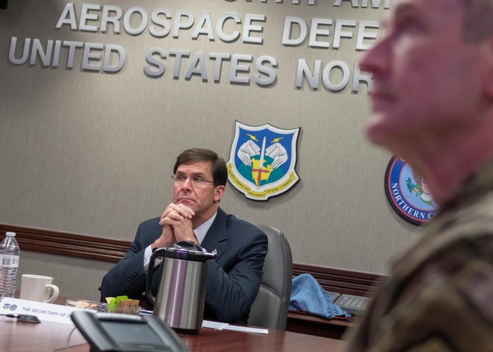 SECDEF Receives USNORTHCOM COVID Briefing