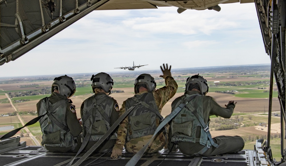 302nd Airlift Wing honors Colorado healthcare workers with C-130 flyover