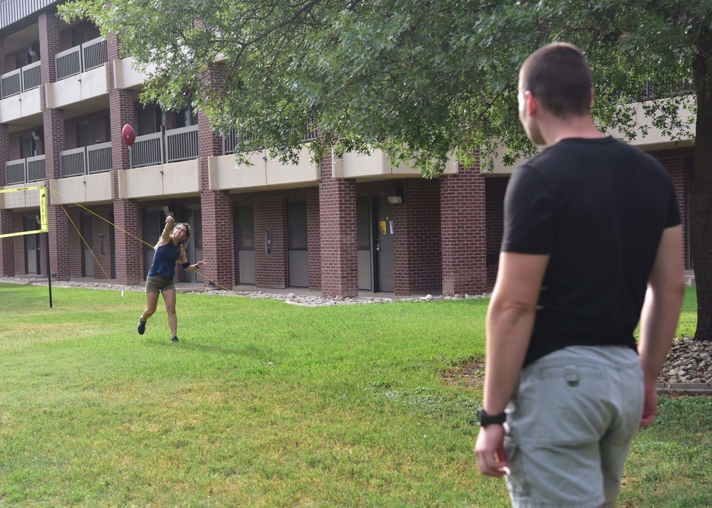 First Four Hosts Morale Cookout for Dorm Residents