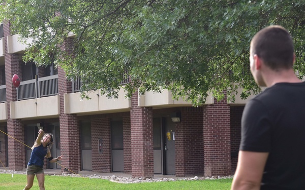 First Four Hosts Morale Cookout for Dorm Residents