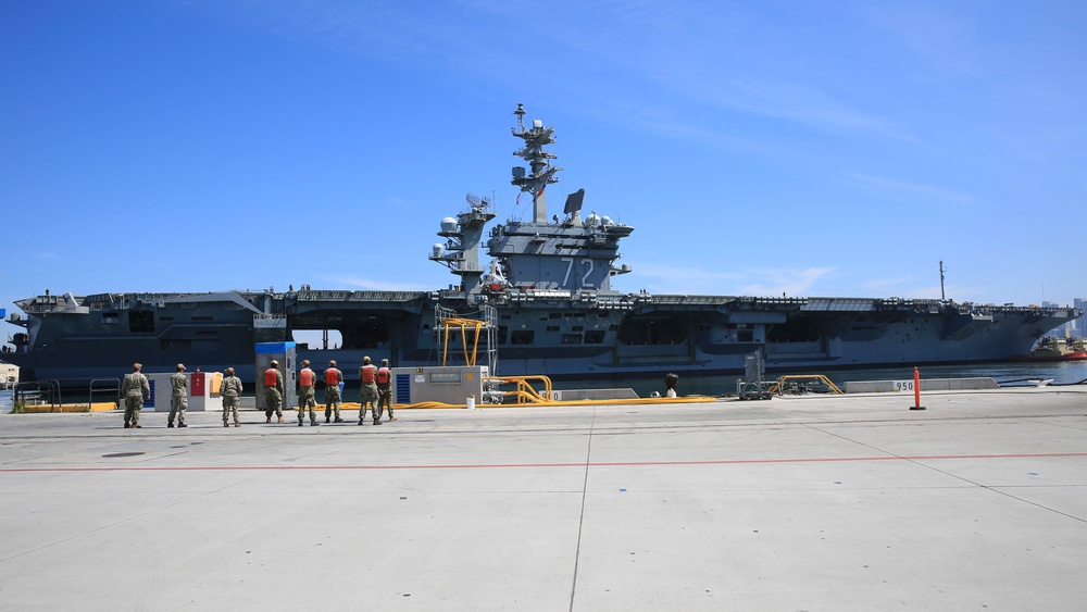 USS Abraham Lincoln gets underway