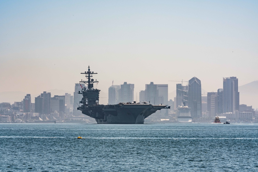 USS Abraham Lincoln gets underway