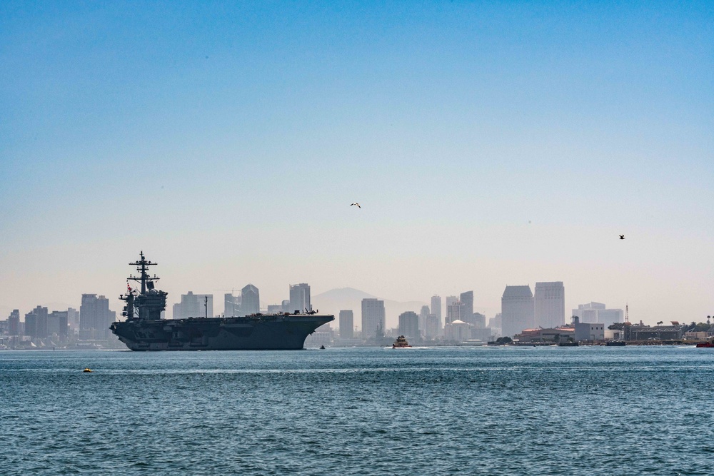 USS Abraham Lincoln gets underway