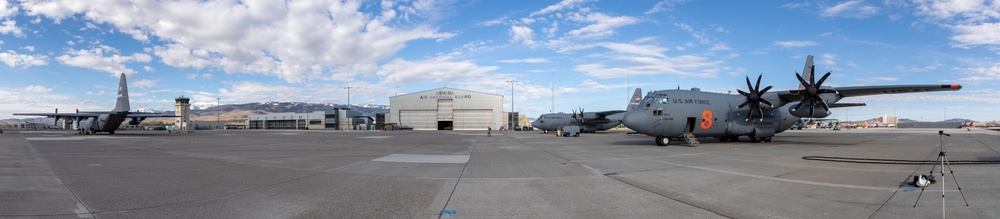 The Nevada Air National Guard, upgraded their C-130