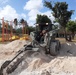 U.S. Navy Seabees with NMCB-5 revamp a local park in Tinian, Commonwealth of the Northern Mariana Islands