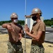 U.S. Navy Seabees with NMCB-5 construct support facilities for Marine Air Control Squadron 4