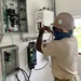 Seabees with NMCB-5, Detail Marshall Islands, provide electricity to Ennibur’s medical clinic and police station