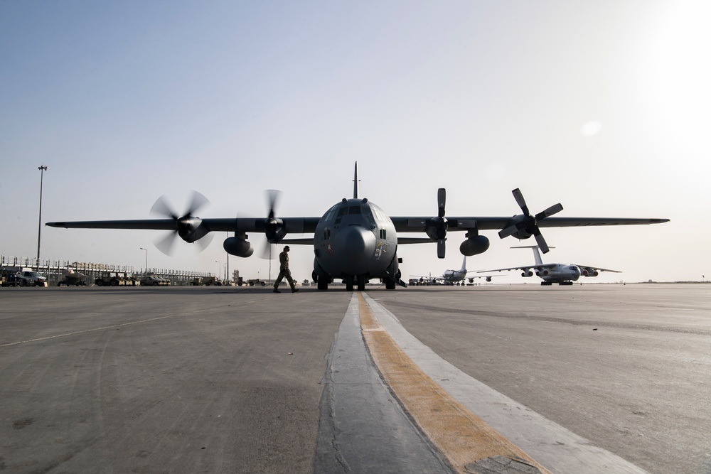 746th EAES unloads cargo in Afghanistan