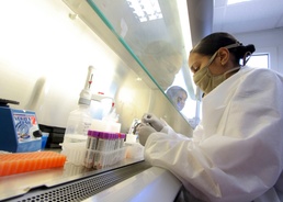 LRMC tests for COVID for USS Mt. Whitney