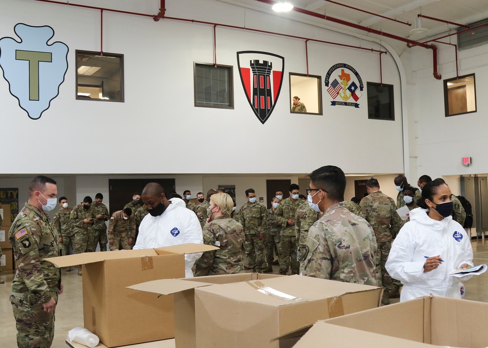 National Guard Soldiers prepare for long-term care facility disinfection mission