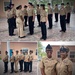 Navy Chief Samantha Lee conducts inspection for daughter's NJROTC Unit
