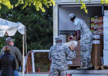 Georgia Air Guardsmen assist community with food inventory and distribution amid COVID-19