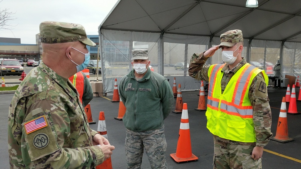 New York National Guard command team visits WNY