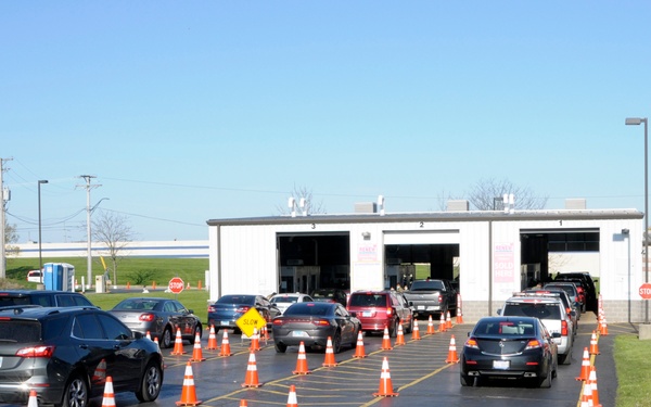 COVID-19 testing site Waukegan, Ill.