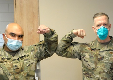 COVID-19 testing site Waukegan, Ill.