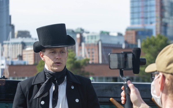 Jesse Kiepper Conducts Facebook Live Tour Aboard USS Constitution