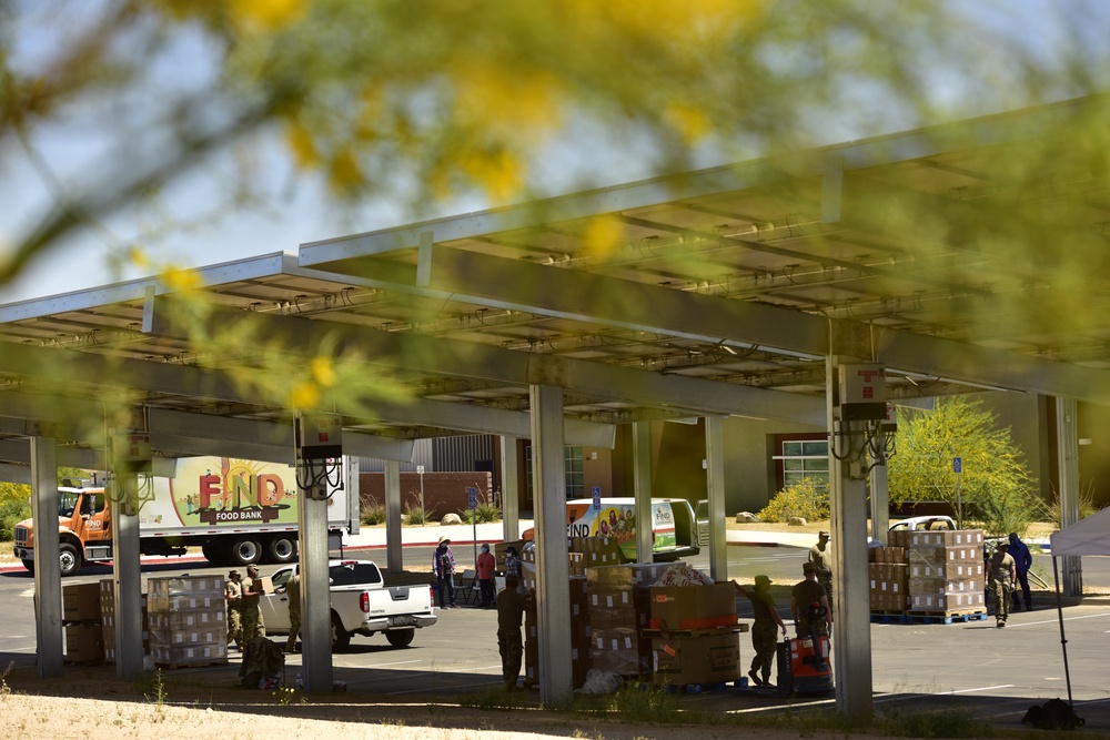 Joshua Tree Elementary School FIND Food Bank Distribution