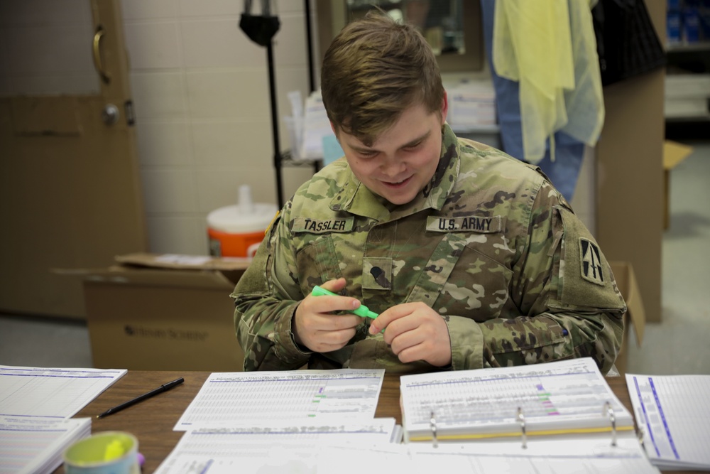 Indiana National Guard medics provide support for Indiana Department of Correction