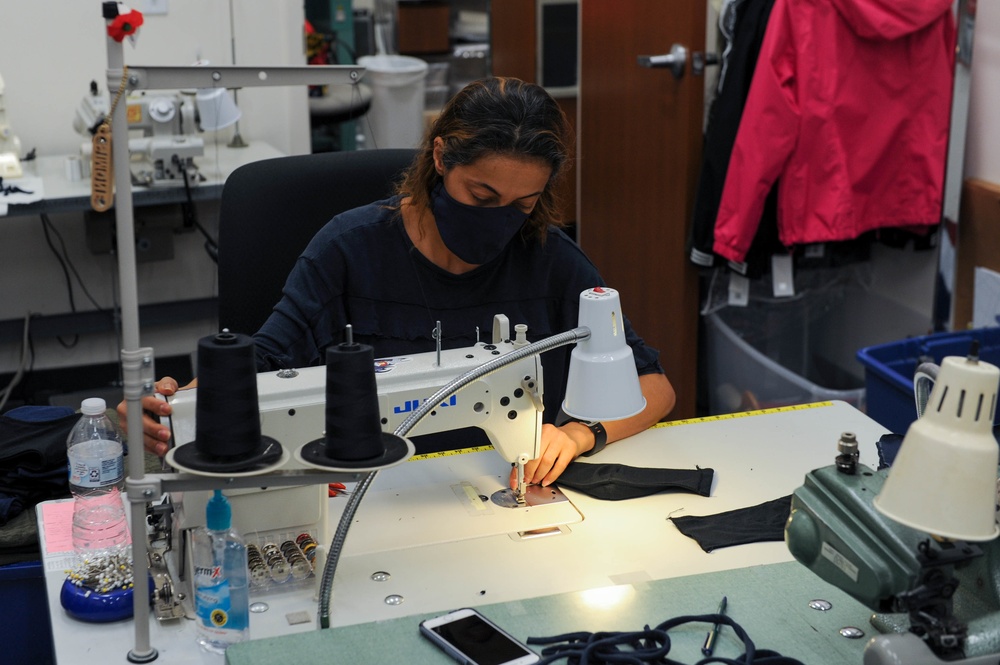 SUBASE NEX Uniform Shop sews support for Sailors