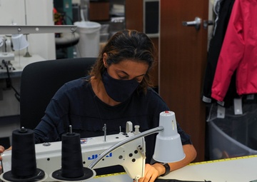 SUBASE NEX Uniform Shop sews support for Sailors