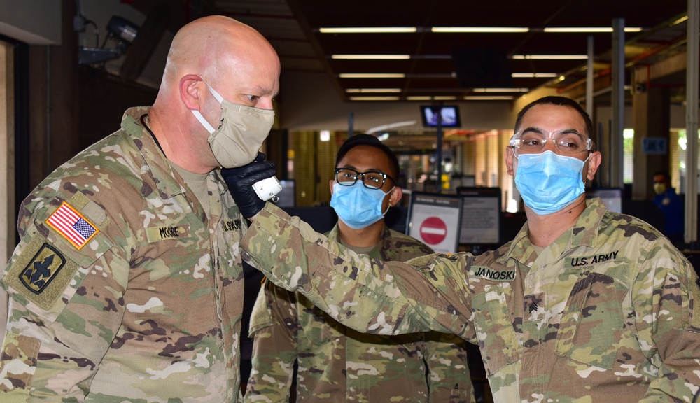 Task Force Maui Command Team visit the Troops