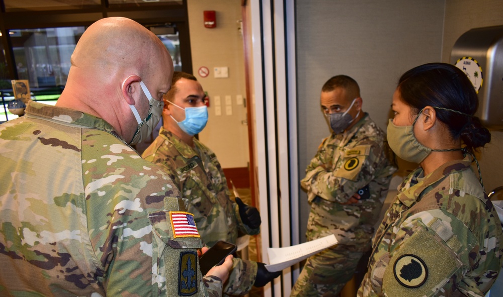 Task Force Maui Command Team visit the Troops