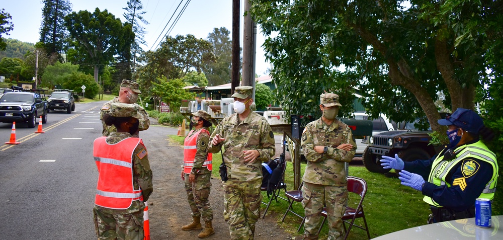 Task Force Maui Command Team visit the Troops