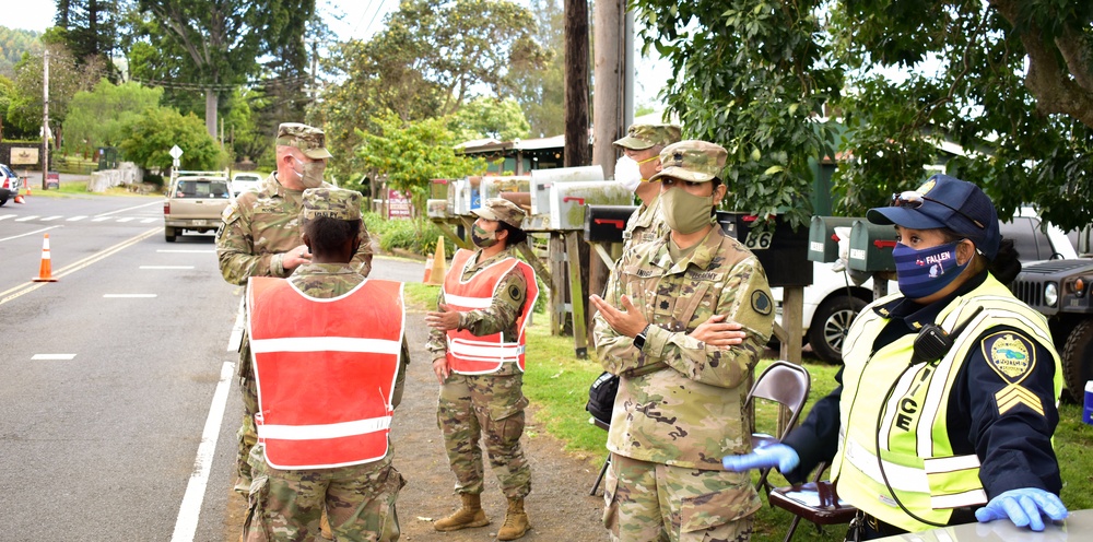 Task Force Maui Command Team visit the Troops