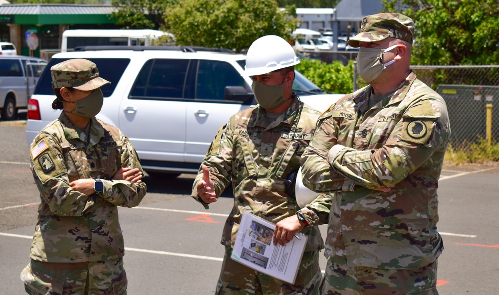 Task Force Maui Command Team visit the Troops