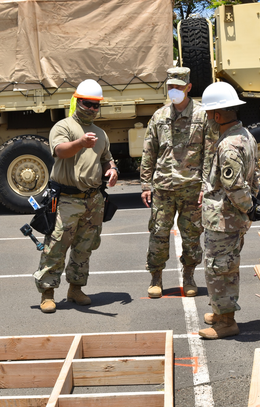 Task Force Maui Command Team visit the Troops