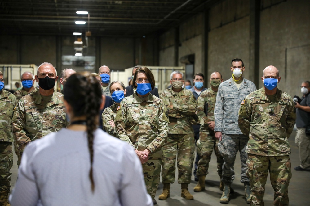 Alabama National Guard Adjutant General Visits N95 Mask Decontamination Site.