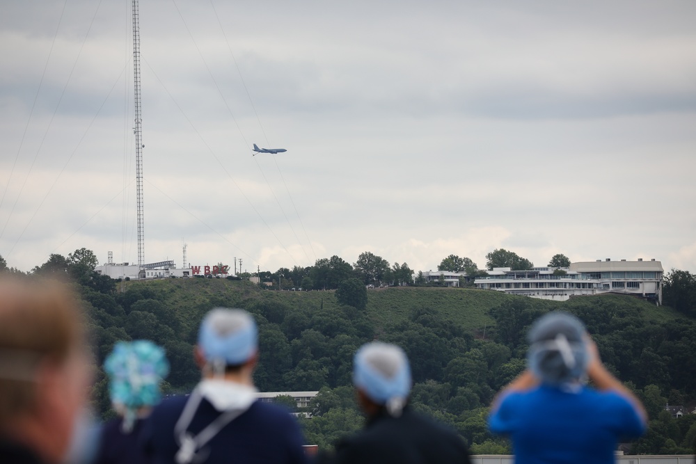 Alabama Air National Guardsmen Conduct Flyover