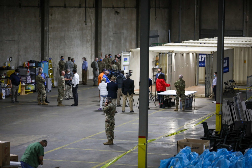 Alabama National Guard Adjutant General Visits N95 Mask Decontamination Site