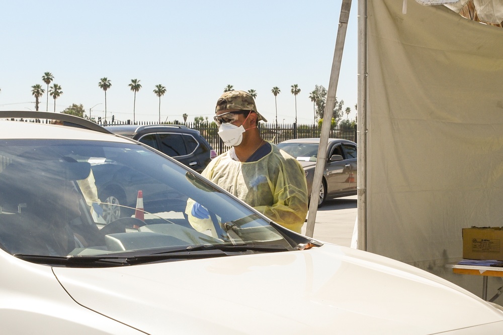 California National Guard supports Riverside County medical site
