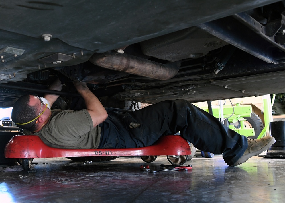 Soldier keeps Cal Guard Humvees on the road during COVID-19 pandemic