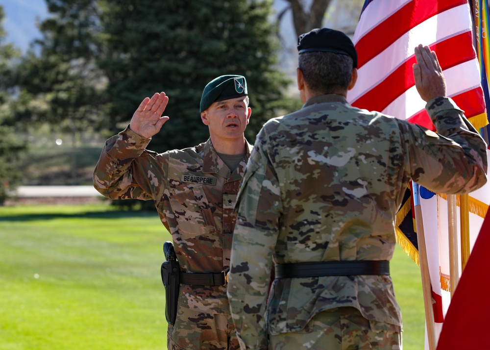 Promotion, farewell ceremony honors deputy commander