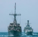 The HMS Argyll, HMS Shoreham and the USS Dextrous (MCM 13)