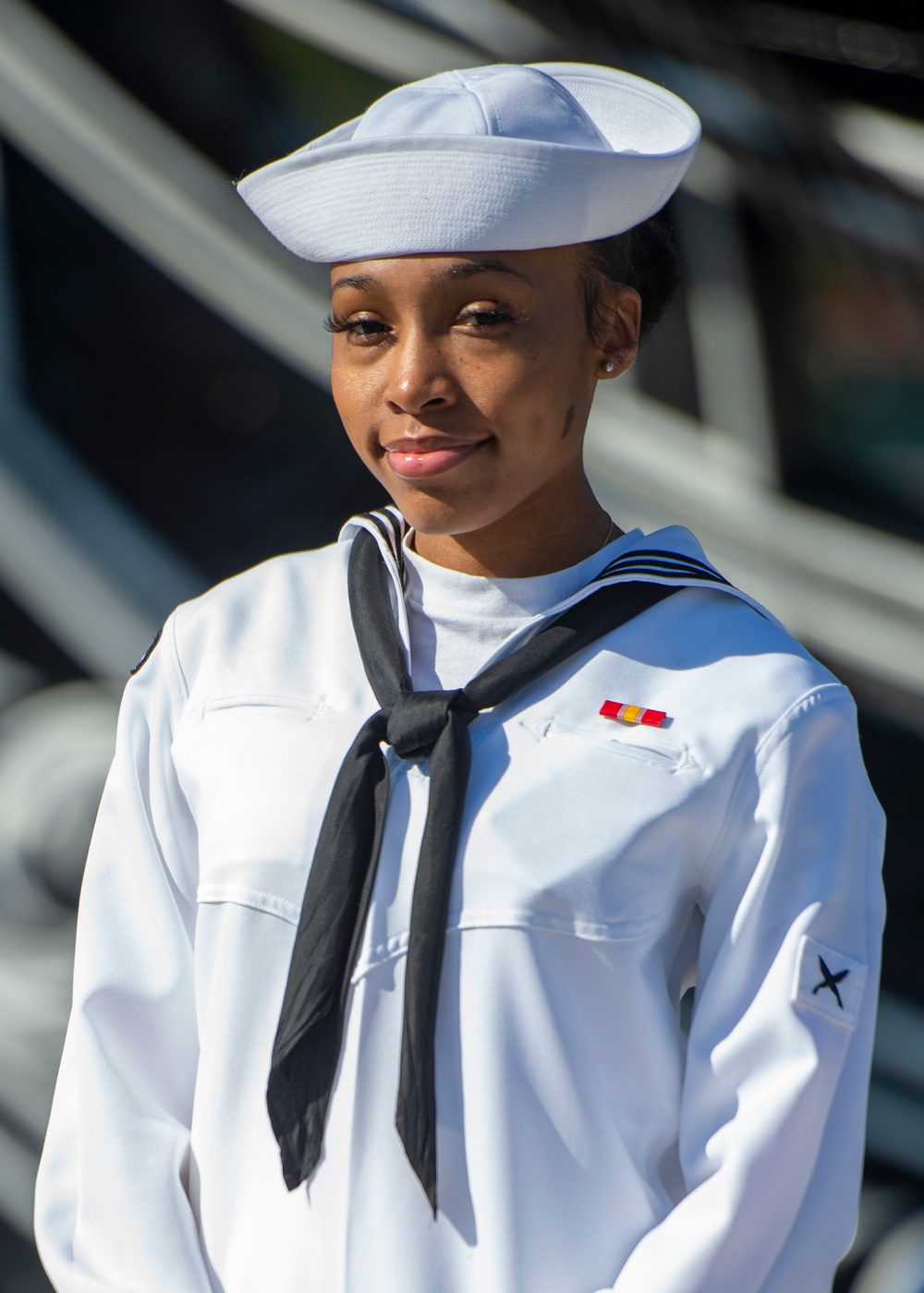 Sade Dennis Checks into USS Constitution