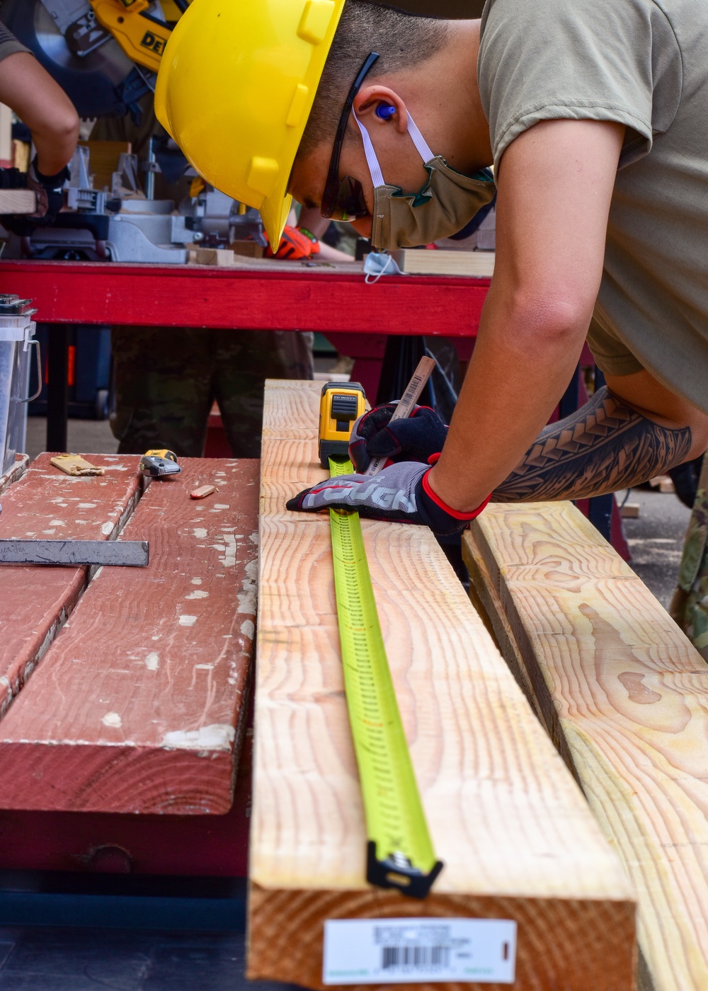 230th Engineers construct platforms during COVID-19 operations