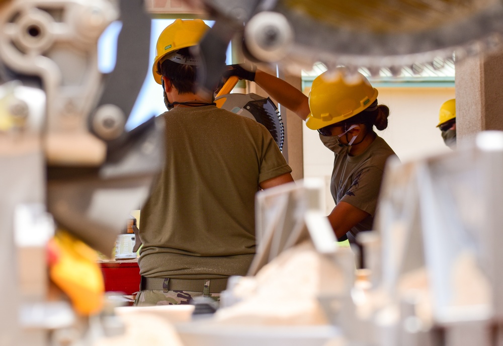 230th Engineers construct platforms during COVID-19 operations